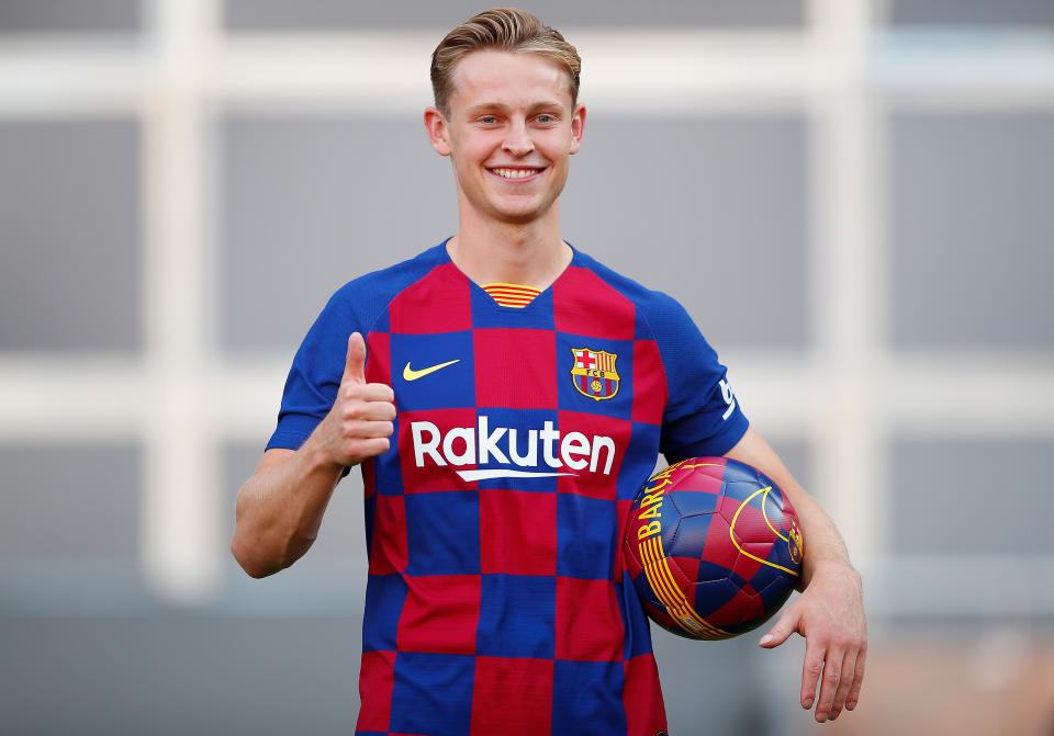 Frenkie de Jong had signed for Barcelona before the season had ended. (Credit: Getty Images) 