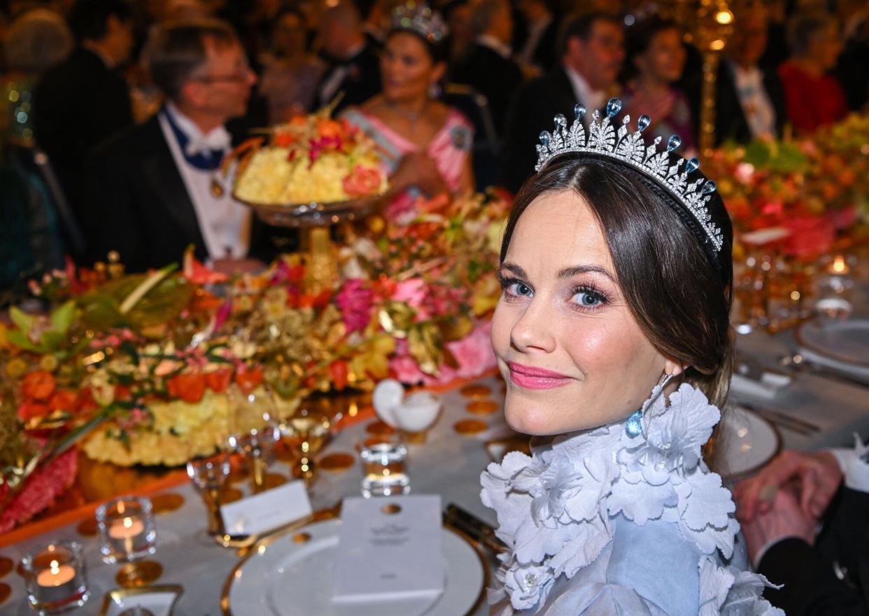 Princess Sofia of Sweden attends the royal banquet to honour the laureates of the Nobel Prize 2019 following the Award ceremony on December 10, 2022.