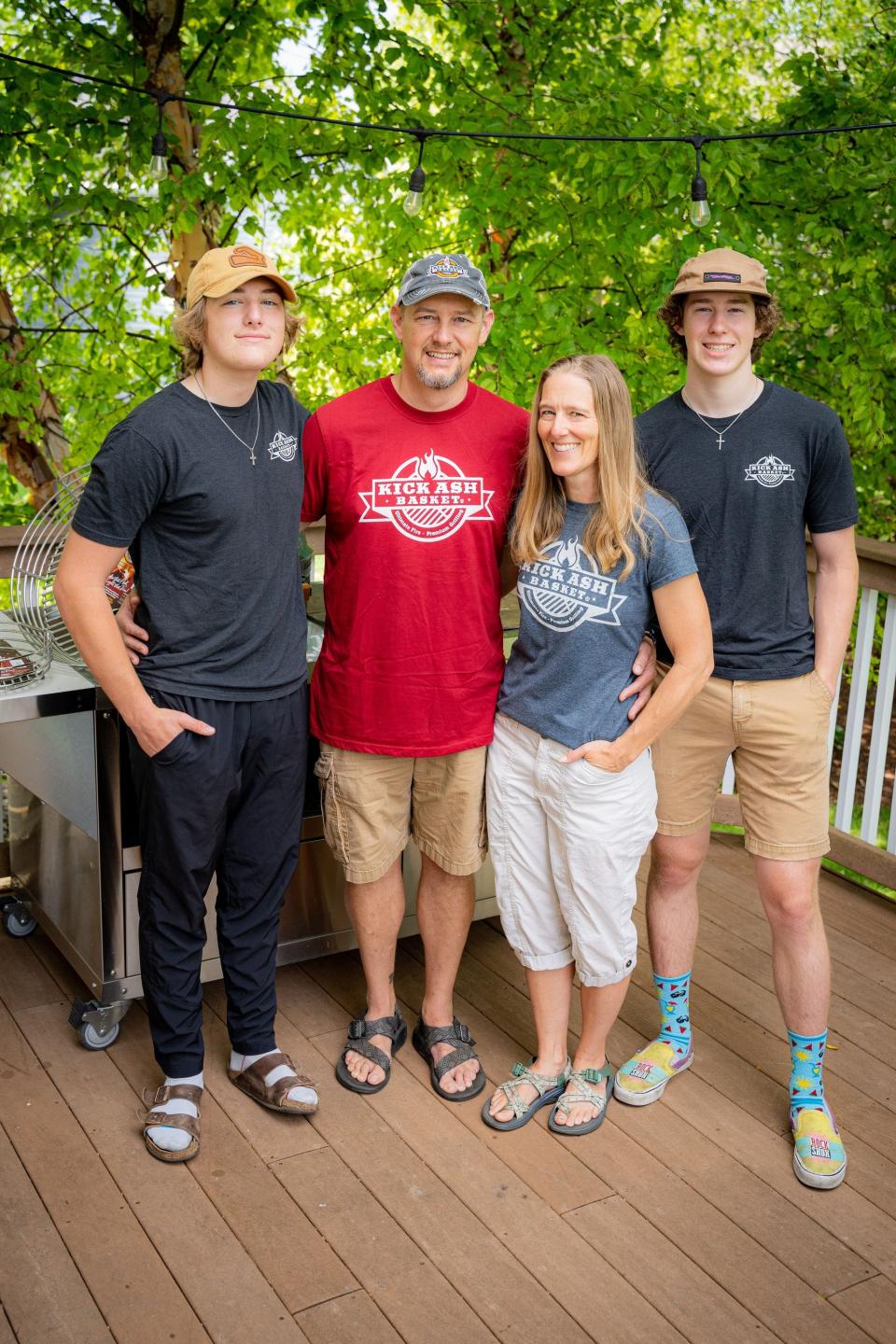 Chad Romzek of Neenah develop grilling baskets that he sells throughout the U.S. and internationally. He runs the business with his wife, Tracy. They have two sons.