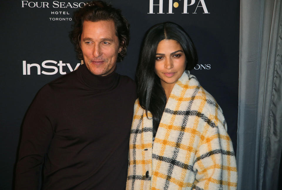 Actor Matthew McConaughey and his wife Camila Alves arrive for the InStyle party at the Toronto International Film Festival (TIFF) in Toronto, Canada, September 8, 2018. REUTERS/Chris Helgren