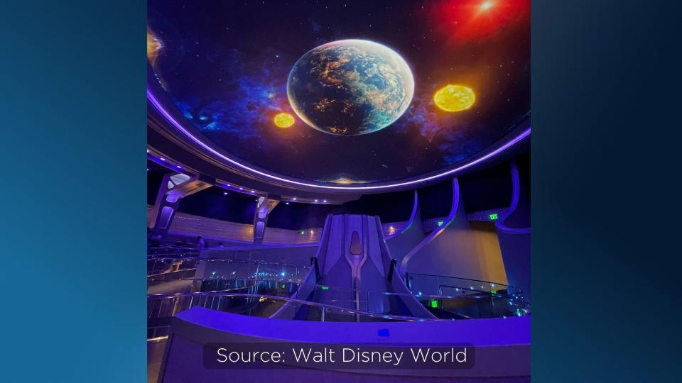 Disney has shared a first look inside the queue guests will make their way through as part of the newest roller coaster coming to EPCOT, Guardians of the Galaxy: Cosmic Rewind.