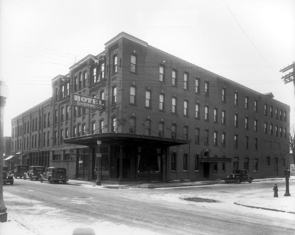 The Hotel Sherwood on Canisteo Street in Hornell was a city fixture for decades.