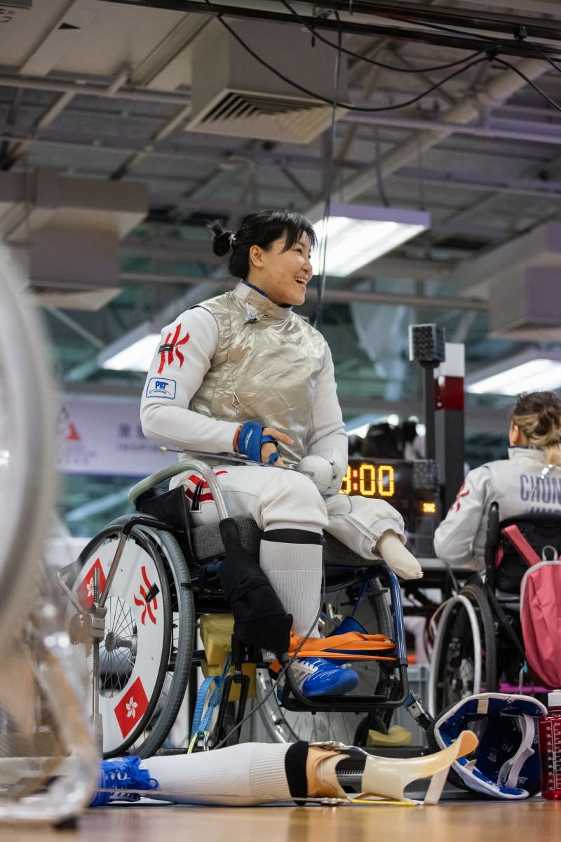 輪椅「劍后」余翠怡第五度出戰殘疾人奧運會。（圖：香港體育學院）