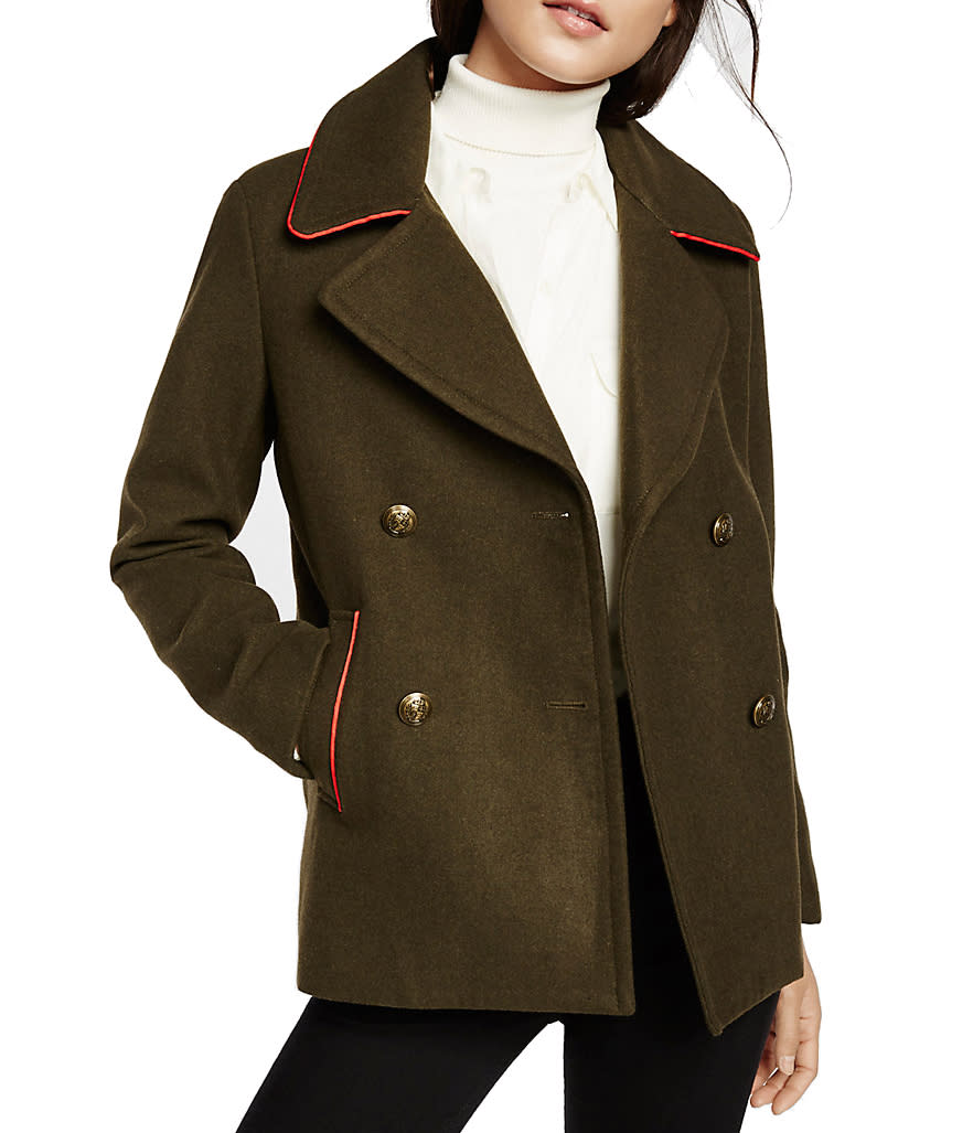 Express Piped Peacoat