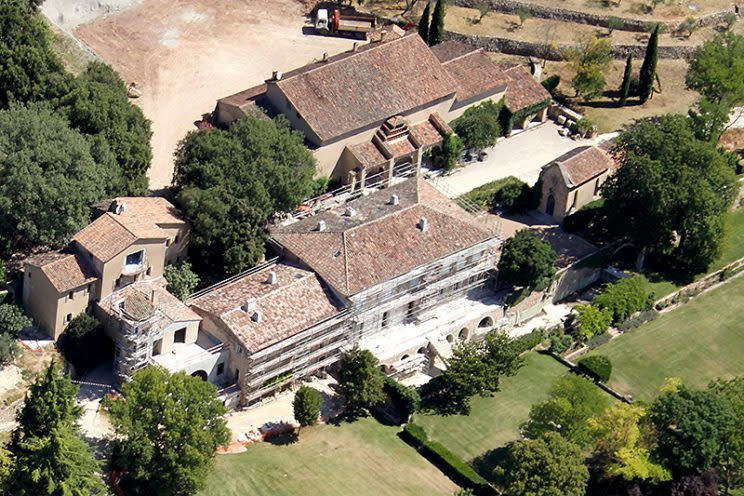 This is Brad Pitt and Angelina Jolie's French house, Chateau Miraval where they just married at. The Chateau, which has undergone extensive refurbishment work over the last two years, looks to be nearing completion ahead of the couple's rumoured impending nuptials. The transformation of the entire estate, seen in these aerial pictures, includes refurbishment work carried out on the Chapel that resides within the grounds. Photos from July 18, 2011. Pictured: Brad Pitt and Angelina Jolie's French house, Chateau Miraval Ref: SPL829924 280814 Picture by: Splash News Splash News and Pictures Los Angeles: 310-821-2666 New York: 212-619-2666 London: 870-934-2666 photodesk@splashnews.com