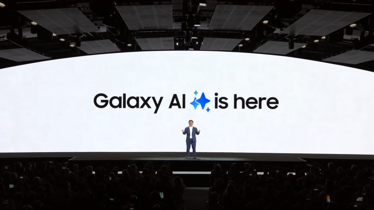 "Galaxy AI is here." TM Roh closes out the Samsung Galaxy Unpacked event.
