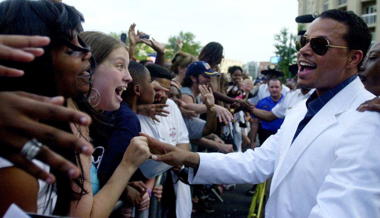 Actor Terrence Howard received lots of love from his fans at the July 6, 2005, Memphis premier of "Hustle & Flow," at the now-gone Muvico Peabody Place 22 (yes, the theater had 22 screens). Some other celebrities in attendance at the premiere or pre-movie party included "Hustle" stars Taraji P. Henson, Elise Neal, DJ Qualls and others; producer John Singleton; singer Justin Timberlake; rappers Yo Gotti, Juicy J, DJ Paul and Frayser Boy; and even action star Steven Seagal.