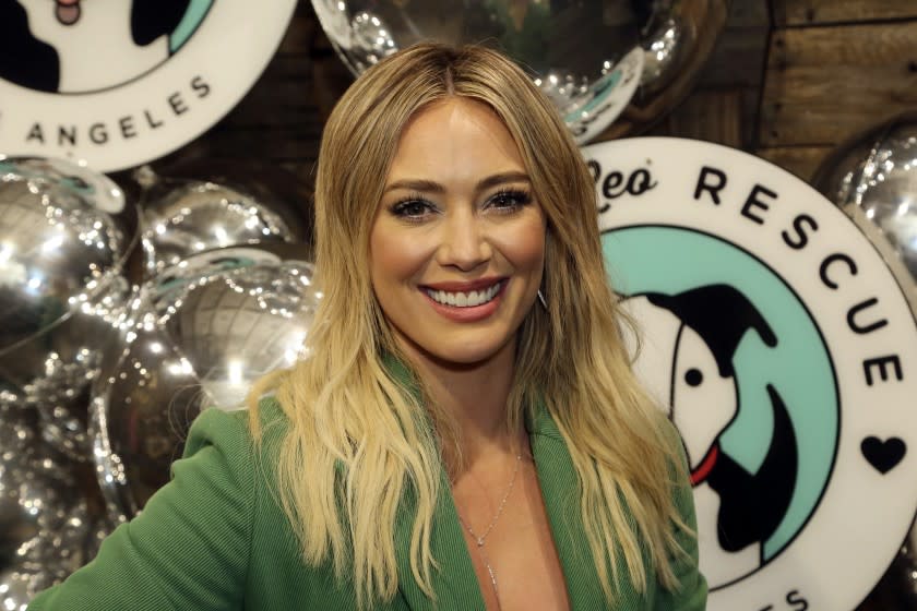 Hilary Duff attends the "Love Leo Rescue 2nd Annual Cocktails for A Cause," at the Rolling Greens Los Angeles, Wednesday, Nov. 6, 2019, in Los Angeles. (Photo by Willy Sanjuan/Invision/AP)