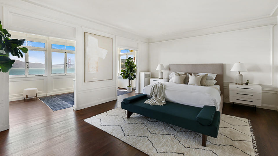 The master bedroom. - Credit: Photo: Courtesy of Lunghi Media Group for Sotheby’s International Realty