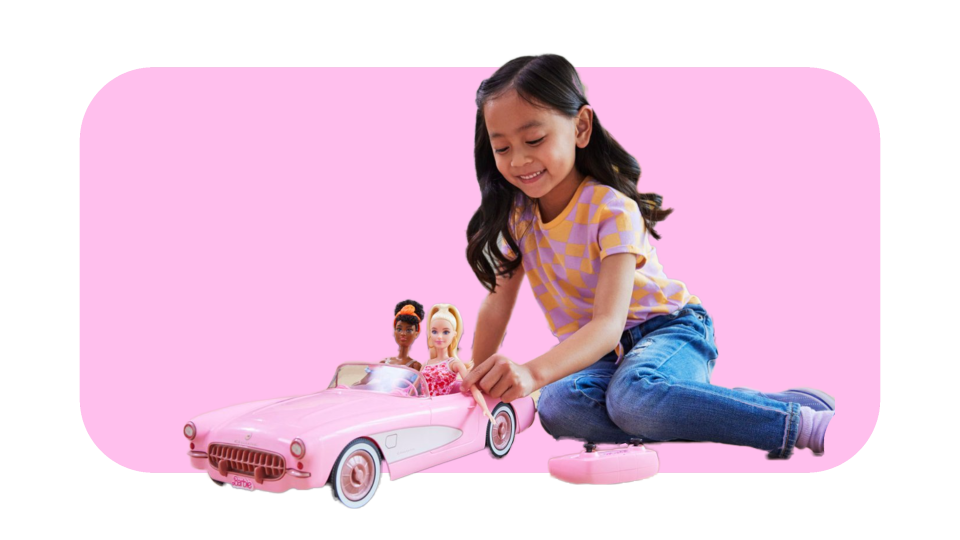 One of Barbie's favorite things to do is to cruise in style.