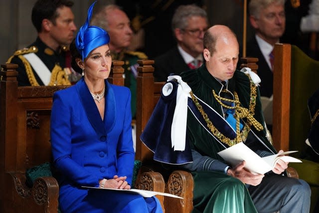 The Prince and Princess of Wales, known as the Duke and Duchess of Rothesay while in Scotland