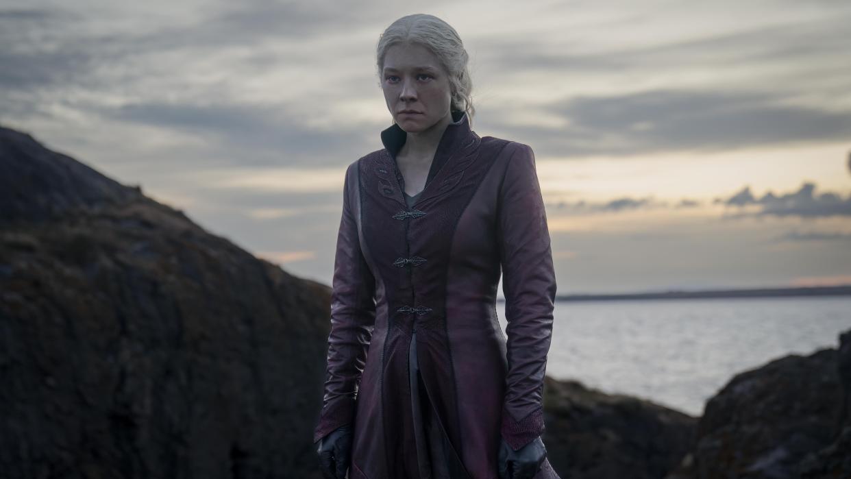 Emma D'Arcy as Rhaenyra Targaryen in House of the Dragon season 2. 