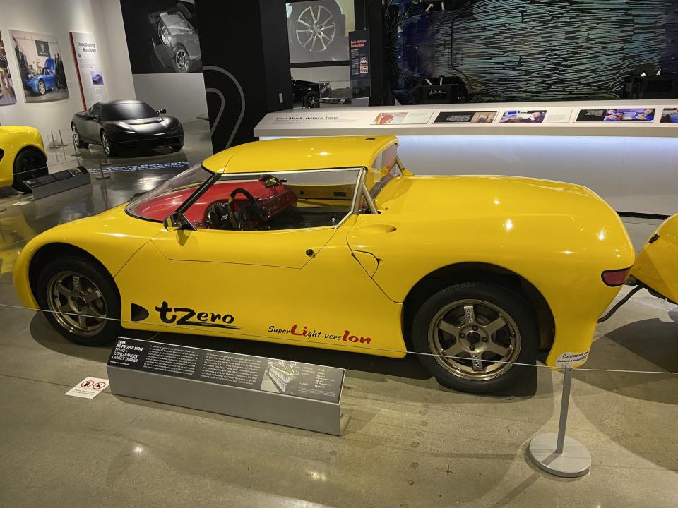 The AC Propulsion tzero is a handmade electric car built in the early 2000s.