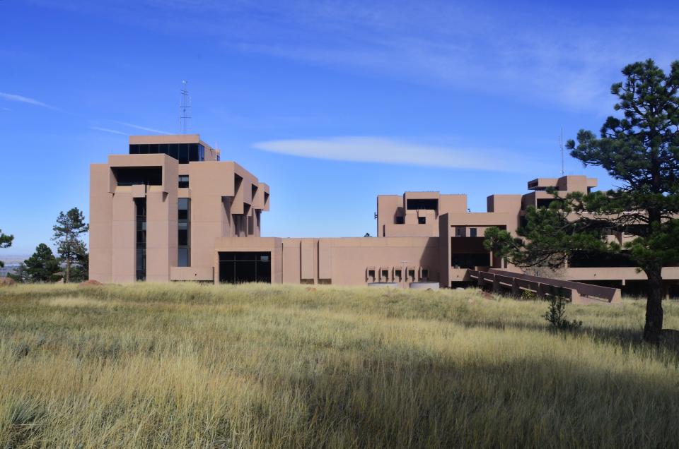 The U.S. National Center for Atmospheric Research, located in Boulder, Colorado, was designed by I.M. Pei in 1967.