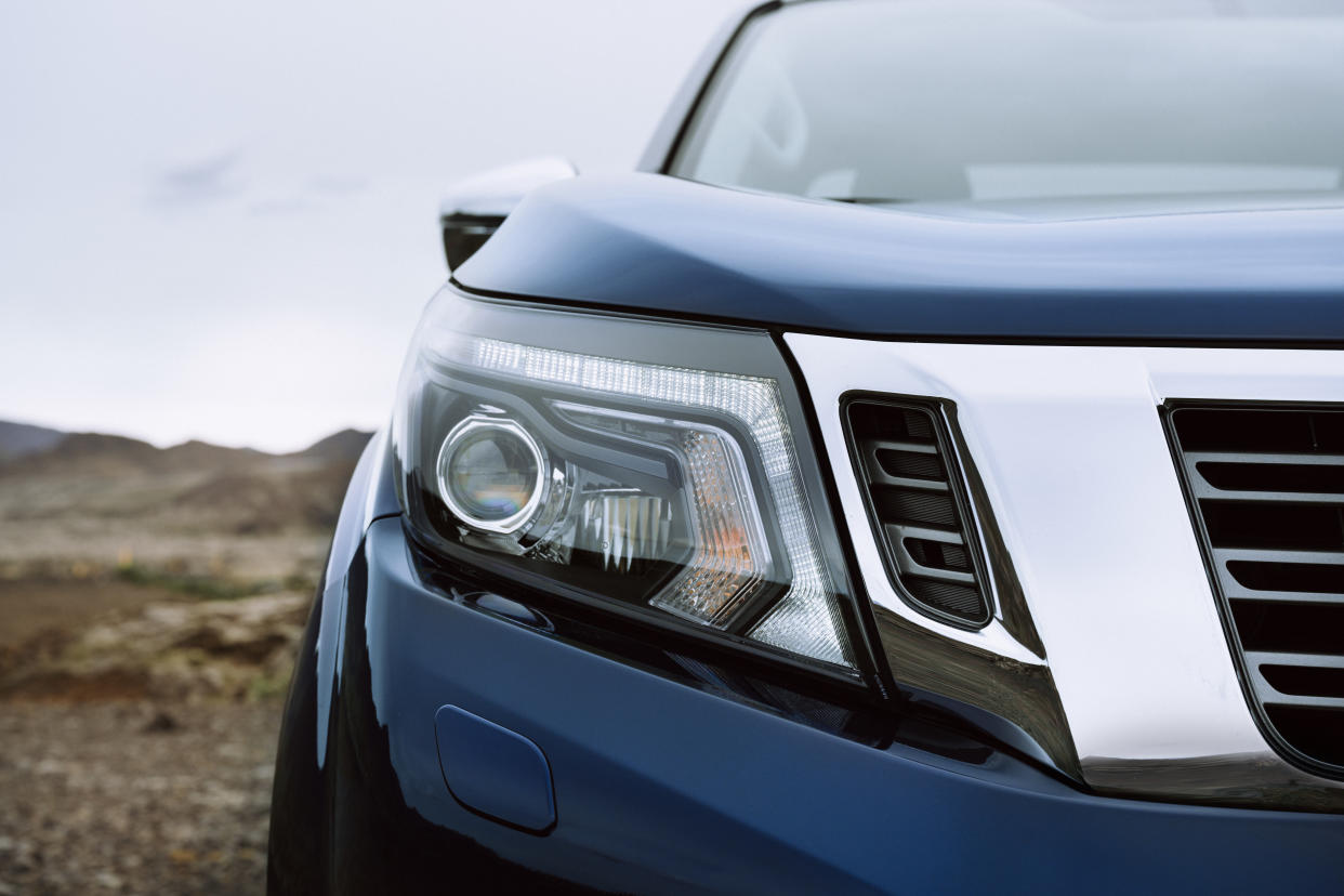 The Navara gets redesigned headlights 