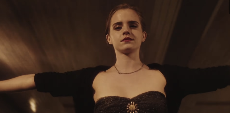 Emma Watson as Sam looking at the camera