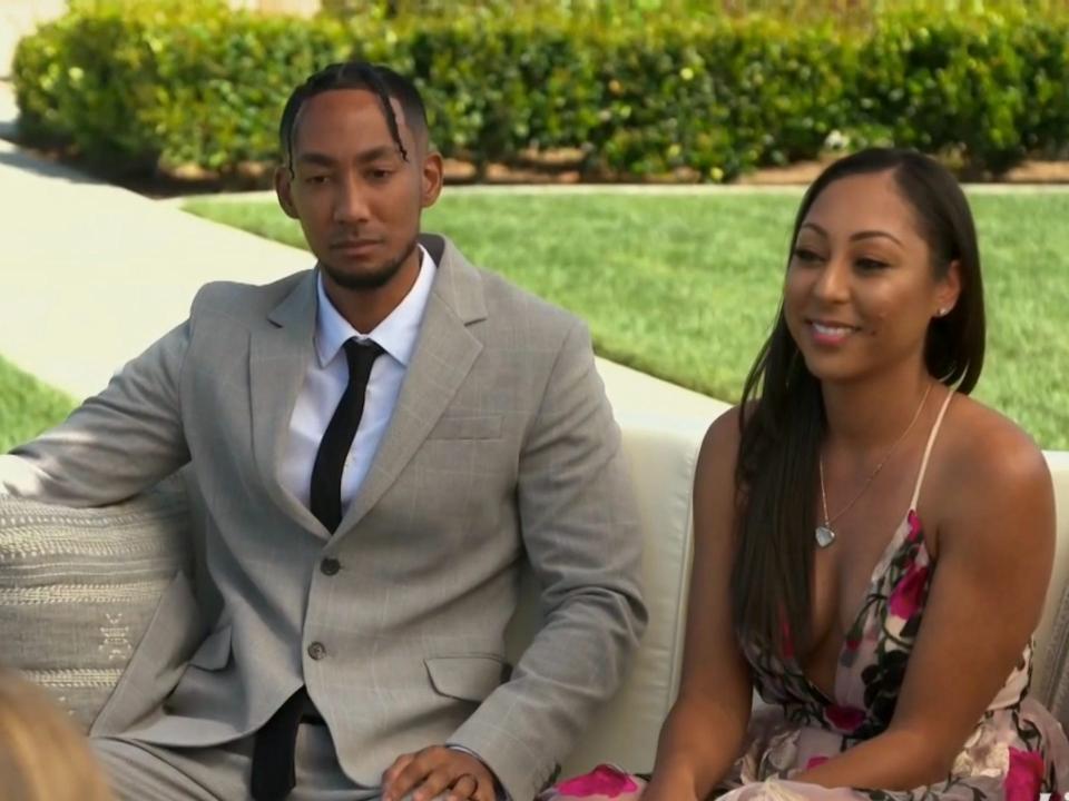 Nate and Stacia on "Married At First Sight."