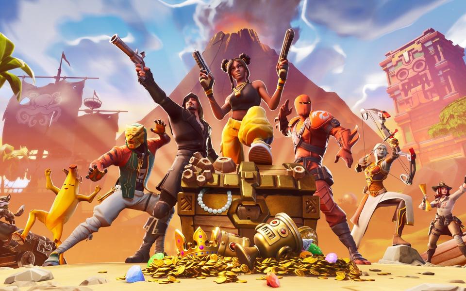 The developer behind Fortnite (pictured) has acquired a British technology start-up - Epic Games