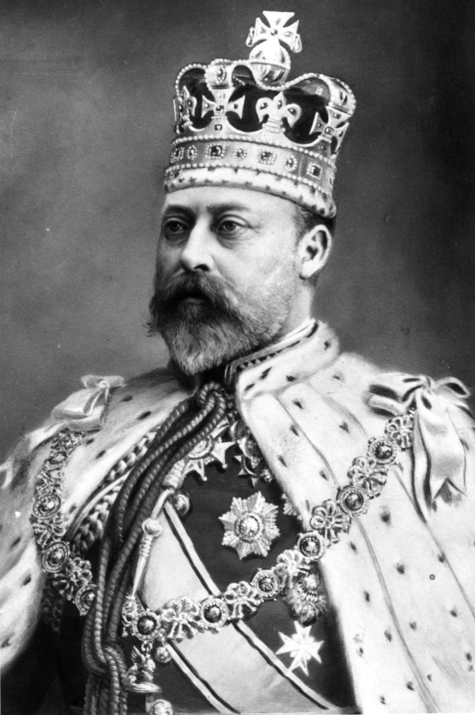 King Edward VII in his Coronation robes, 1902