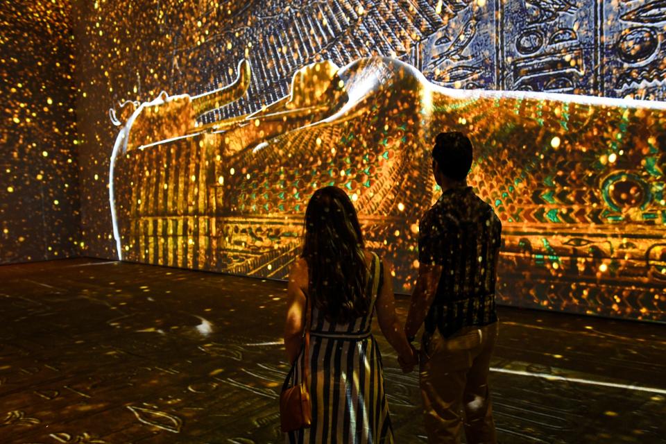 With nine galleries to explore, Beyond King Tut: The Immersive Experience takes visitors on an epic journey through King Tut’s life.