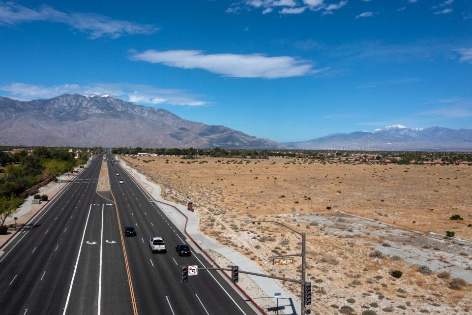 The site of a planned development at Ramon and Rattler roads in Rancho Mirage, seen April 19, 2024.