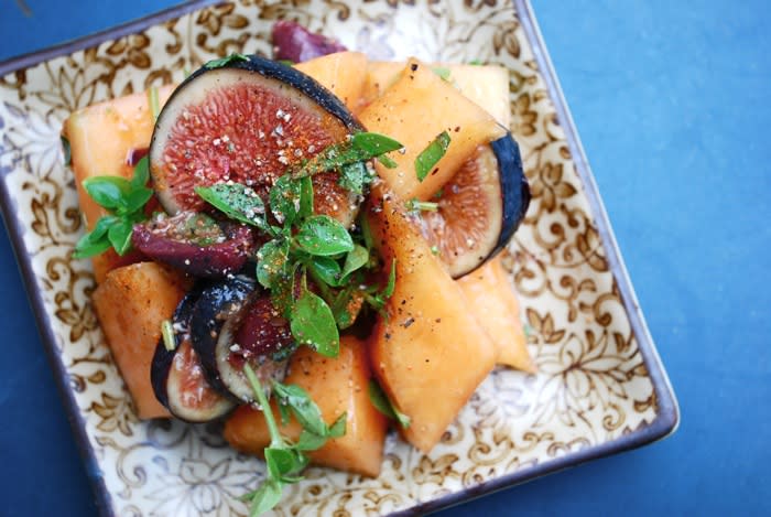 Sweet and Savory Cantaloupe Salad