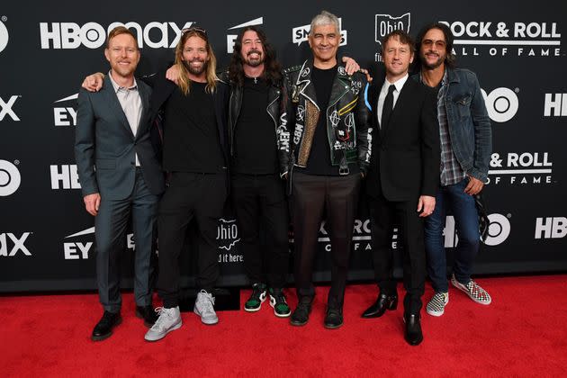 Foo Fighters pictured in October 2021 (Photo: Kevin Mazur via Getty Images)