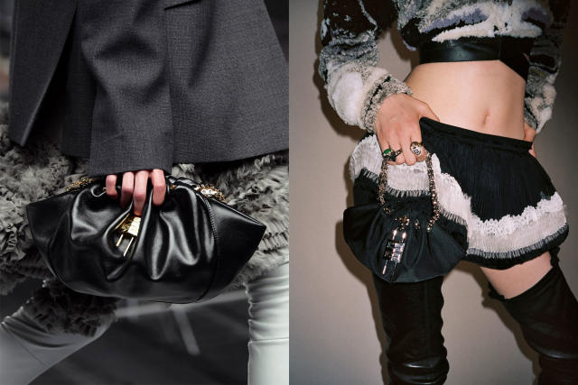 Femme Leather Bag in Black - Prada