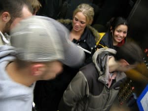 People in an elevator