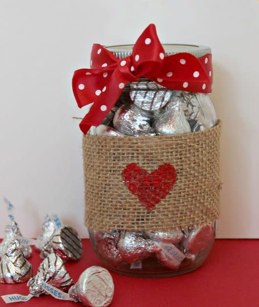 Mason Jar of Kisses