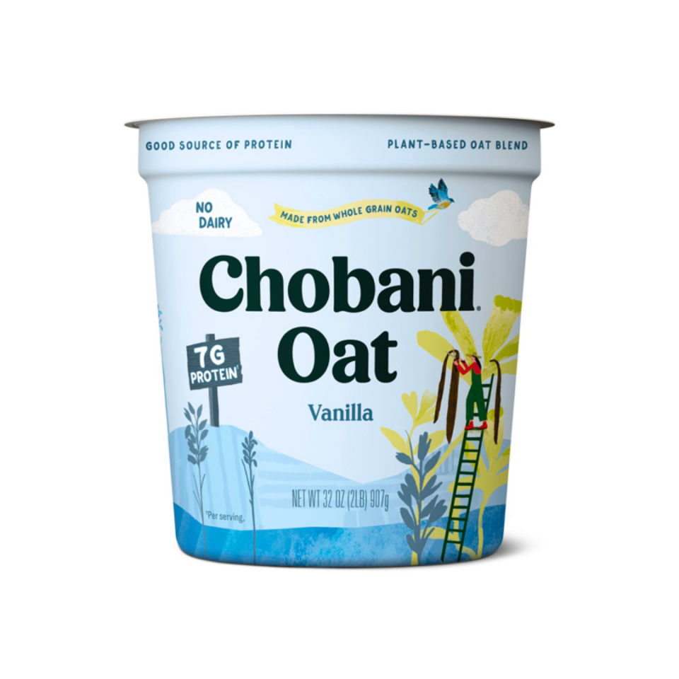 tub of Chobani oat yogurt