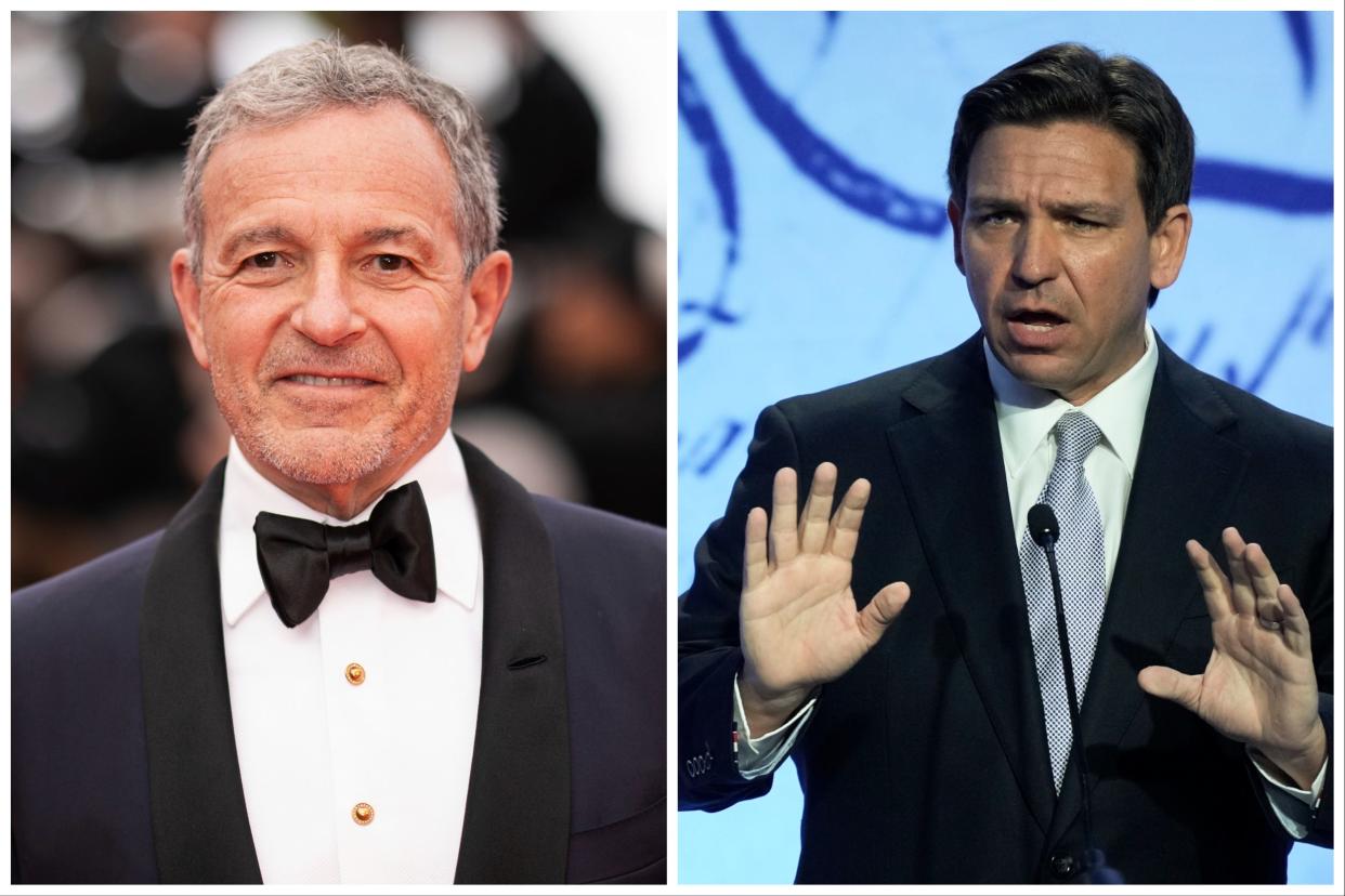 Bob Iger and Ron DeSantis