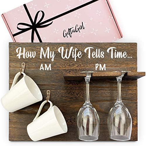 GIFTAGIRL Gifts for Wife for Mothers Day from Husband - Funny Wife Gifts from Husband or Mothers Day Wife Gifts, Perfect for any Occasion, and Arrive Beautifully Gift Boxed. Mugs - Glasses Not Inc