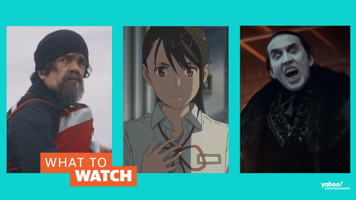 Wondering what to watch this weekend? New films include Suzume and Renfield (CoMix Wave Films/Sky/Universal)