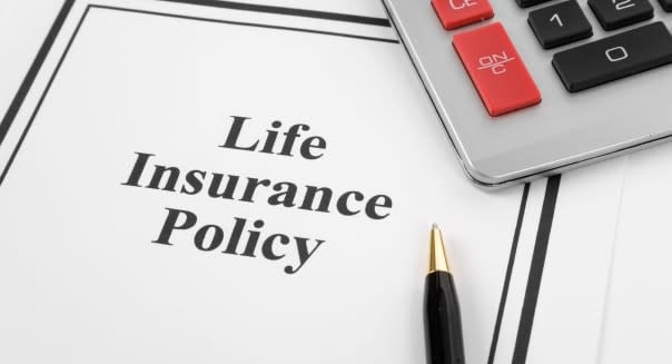 Document of Life Insurance Policy and calculator, for background