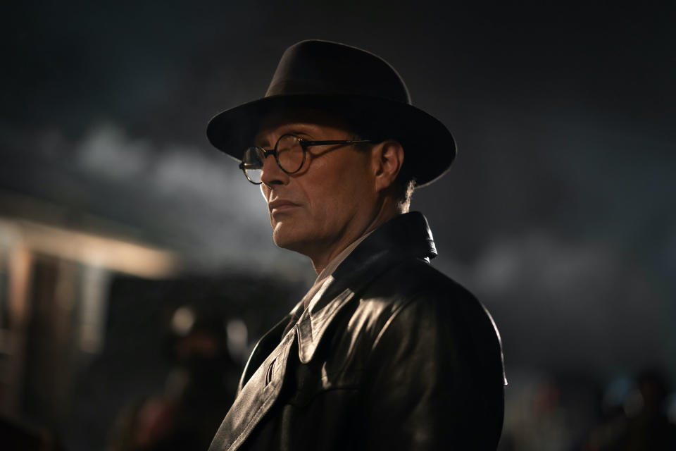 Mads Mikkelsen as villain Doctor Jürgen Voller<span class="copyright">Indiana Jones</span>