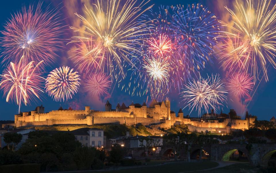 Fireworks over Carcassone - Getty