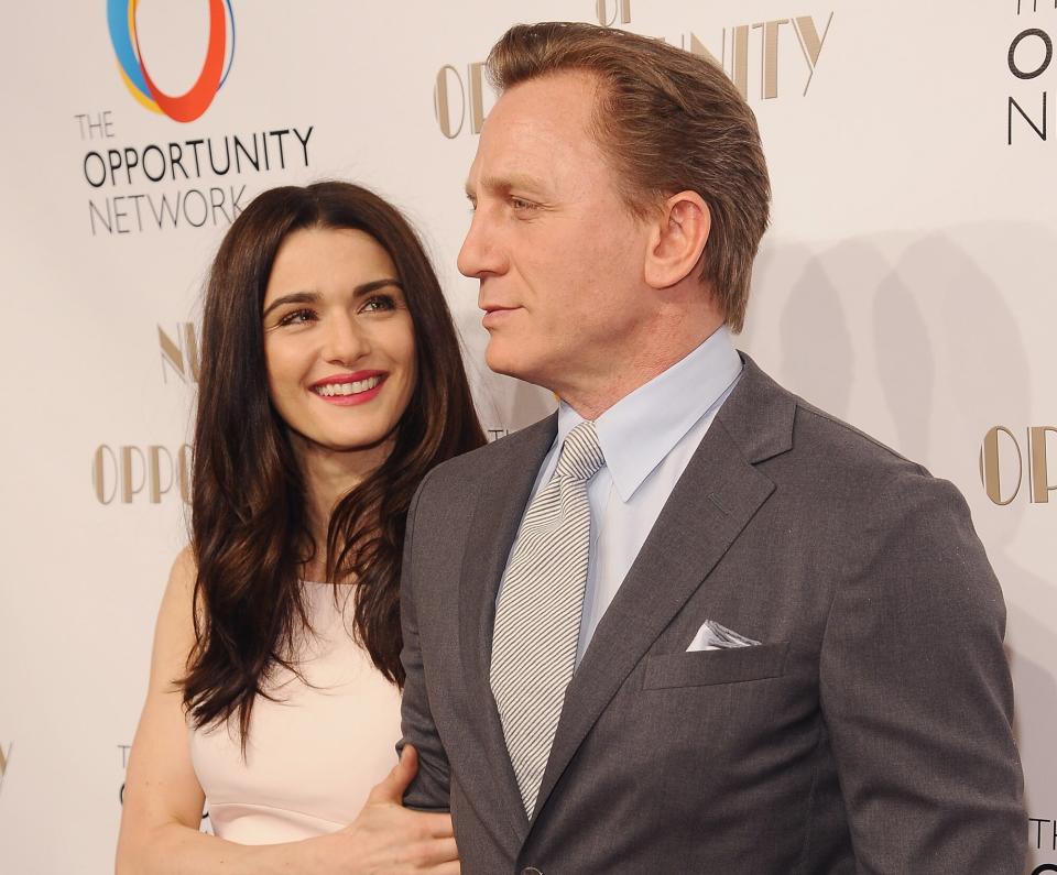 Rachel Weisz and Daniel Craig attend the 7th annual Night of Opportunity Gala at Cipriani Wall Street on April 7, 2014 in New York City