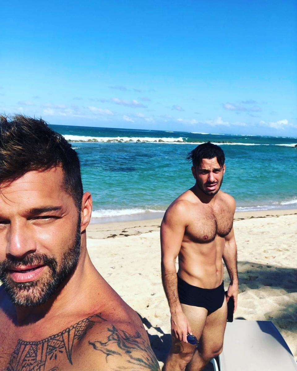 Ricky Martin y su esposo Jwan en Puerto Rico. <a href="https://www.instagram.com/ricky_martin/?utm_source=ig_embed" rel="nofollow noopener" target="_blank" data-ylk="slk:Foto: Ricky Martin/Instagram;elm:context_link;itc:0;sec:content-canvas" class="link ">Foto: Ricky Martin/Instagram</a>