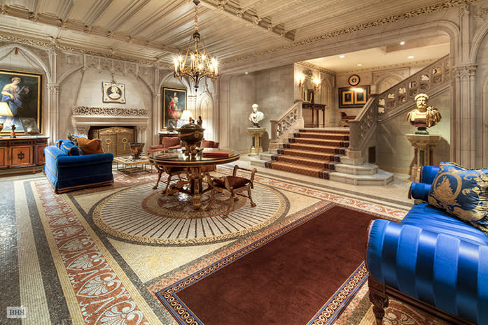 Woolworth Mansion for rent, just $150K a month entry hall