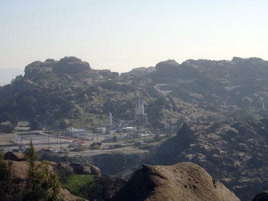 The contaminated former Santa Susana Field Lab is in the hills near Simi Valley.