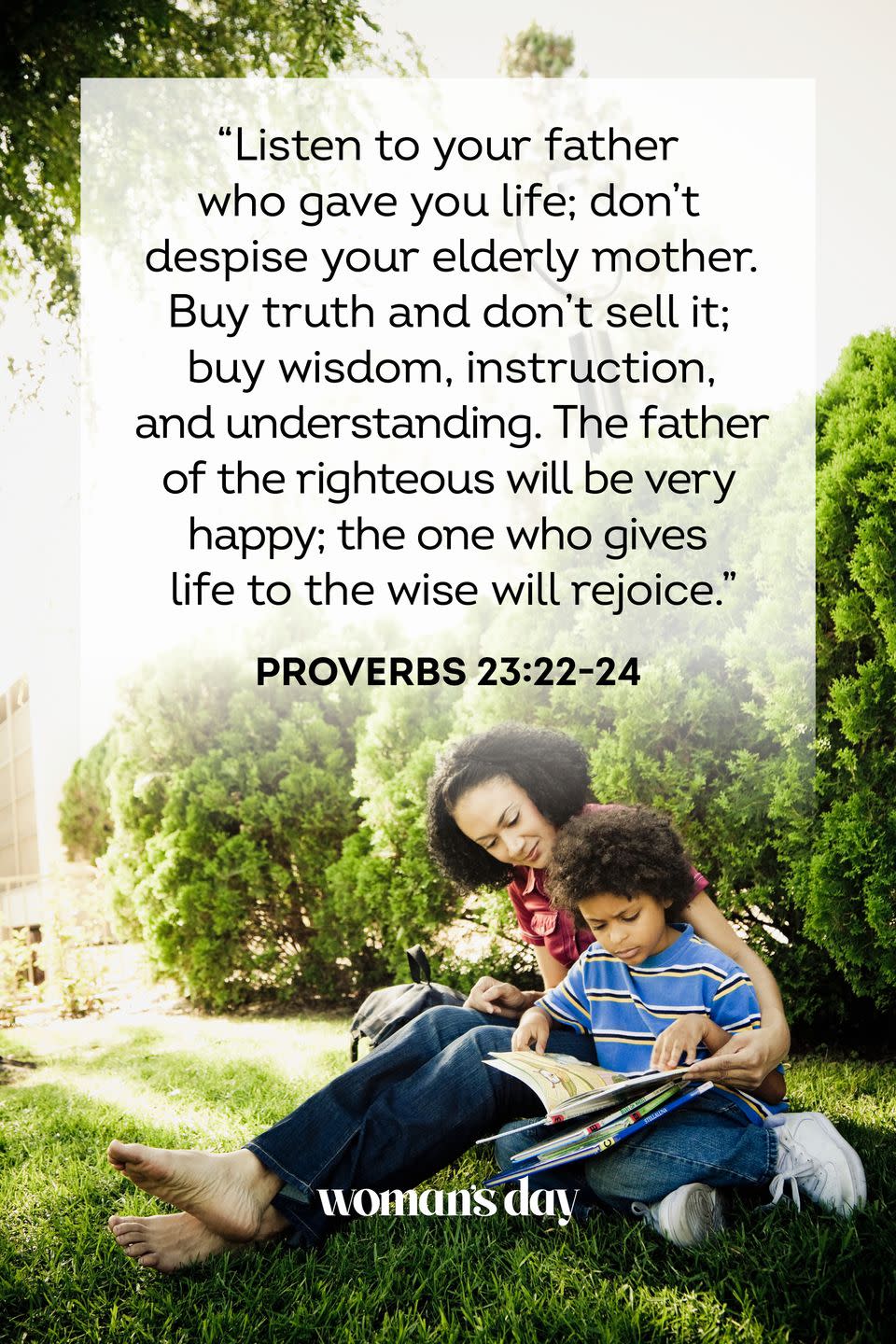 mothers day bible verses proverbs 23 22 24