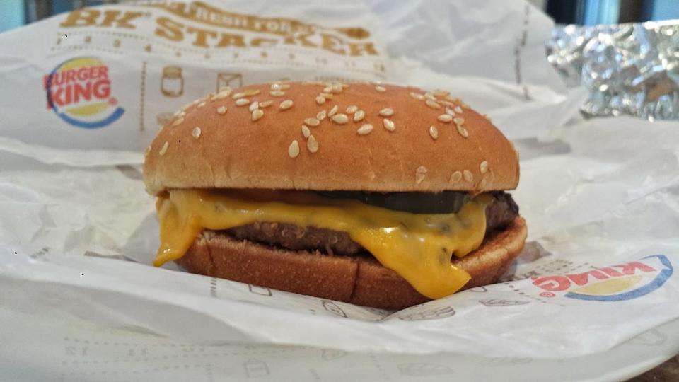 1. Burger King cheeseburger