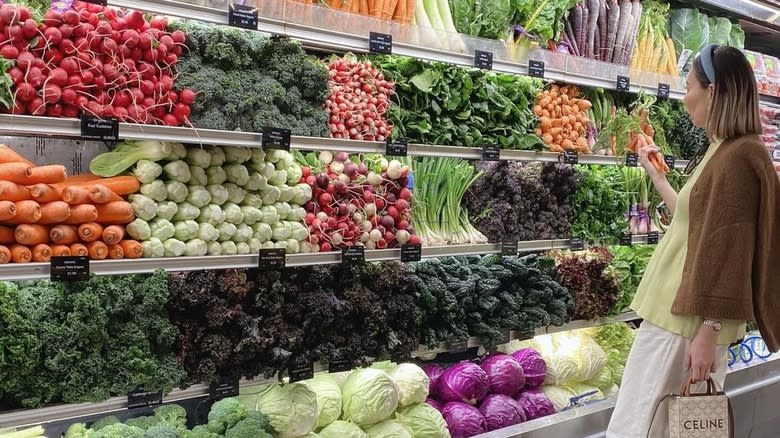 Woman shopping at Erewhon Market