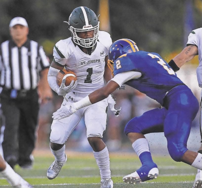 North Brunswick kicked a 33-yard field goal with less than six minutes remaining to beat St. Joseph 9-7 on Thursday, Aug. 30, 2018.