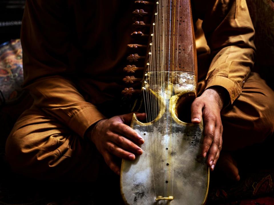 Taliban destroys musical instruments