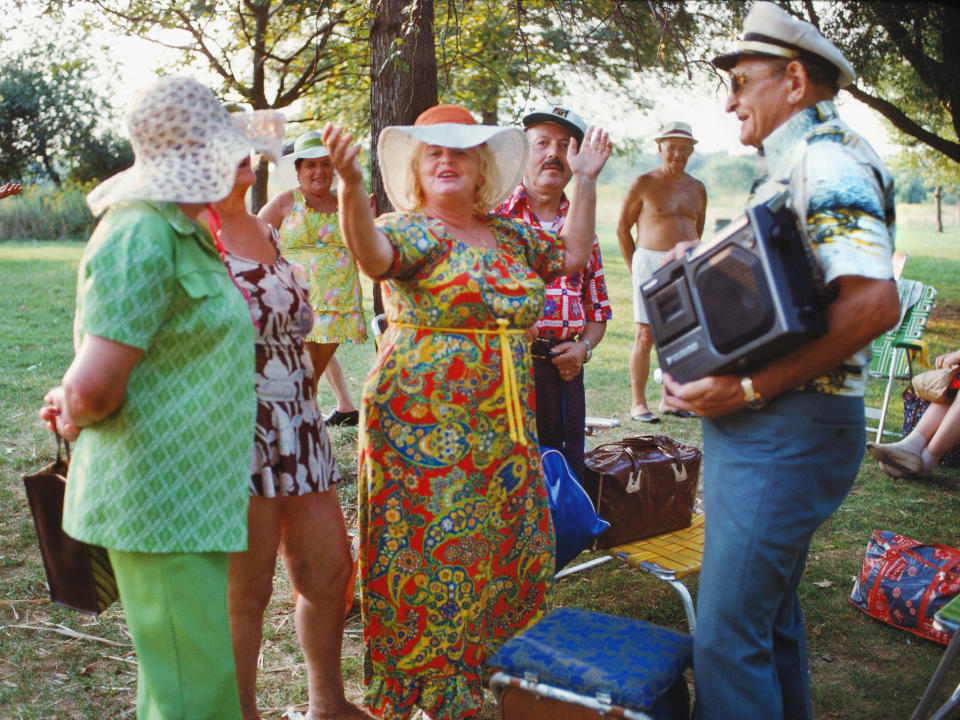 <p>Park revelers, Pelham Bay Park, the Bronx. (Photograph by Joyce Dopkeen/NYC Parks Photo Archive/Caters News) </p>