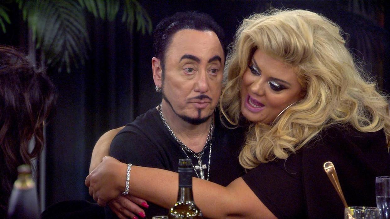 david gest and gemma collins on celebrity big brother