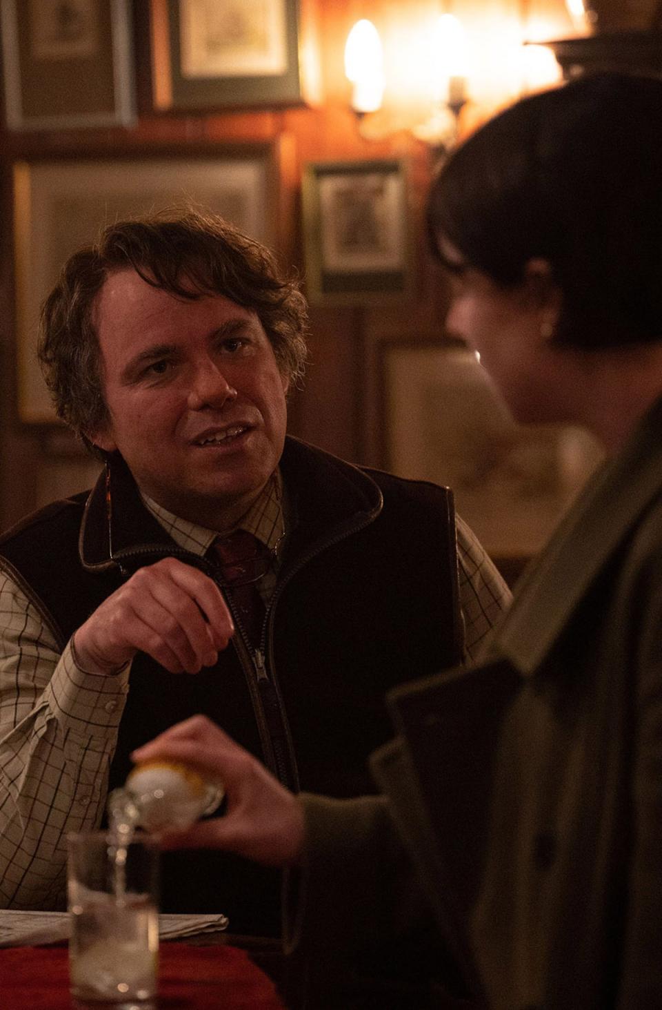 Rory Kinnear as one of the many men in ‘Men’, alongside Jessie Buckley (A24)