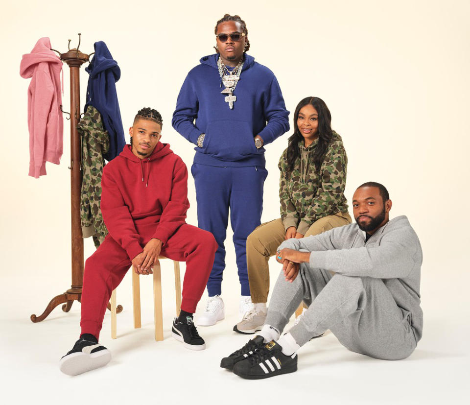 L to R: Tone Stith, Gunna, Paigion Walker and Eutel Wallace in the Lckr by Foot Locker campaign. - Credit: Courtesy of Foot Locker